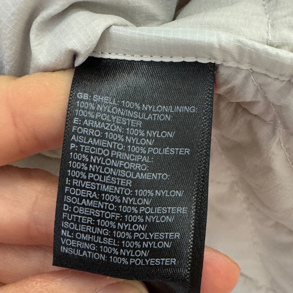 The North Face Thermoball Women's Light Gray Puffer Jacket with Hood - Picture 4 of 9